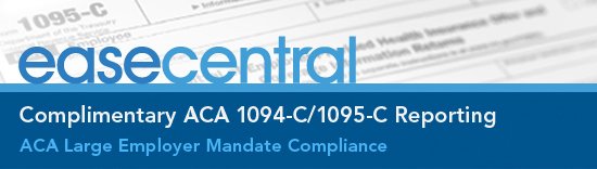 Aca 1094 C 1095 C Reporting Through Easecentral Claremont Insurance Services